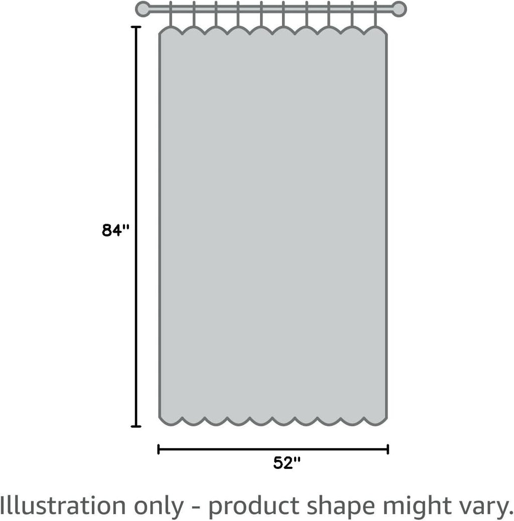 Luxury Light Grey Sheer Curtains for Living Room and Bedroom, Grommet Backdrop Panels, 52 x 84 Inches, Set of 2