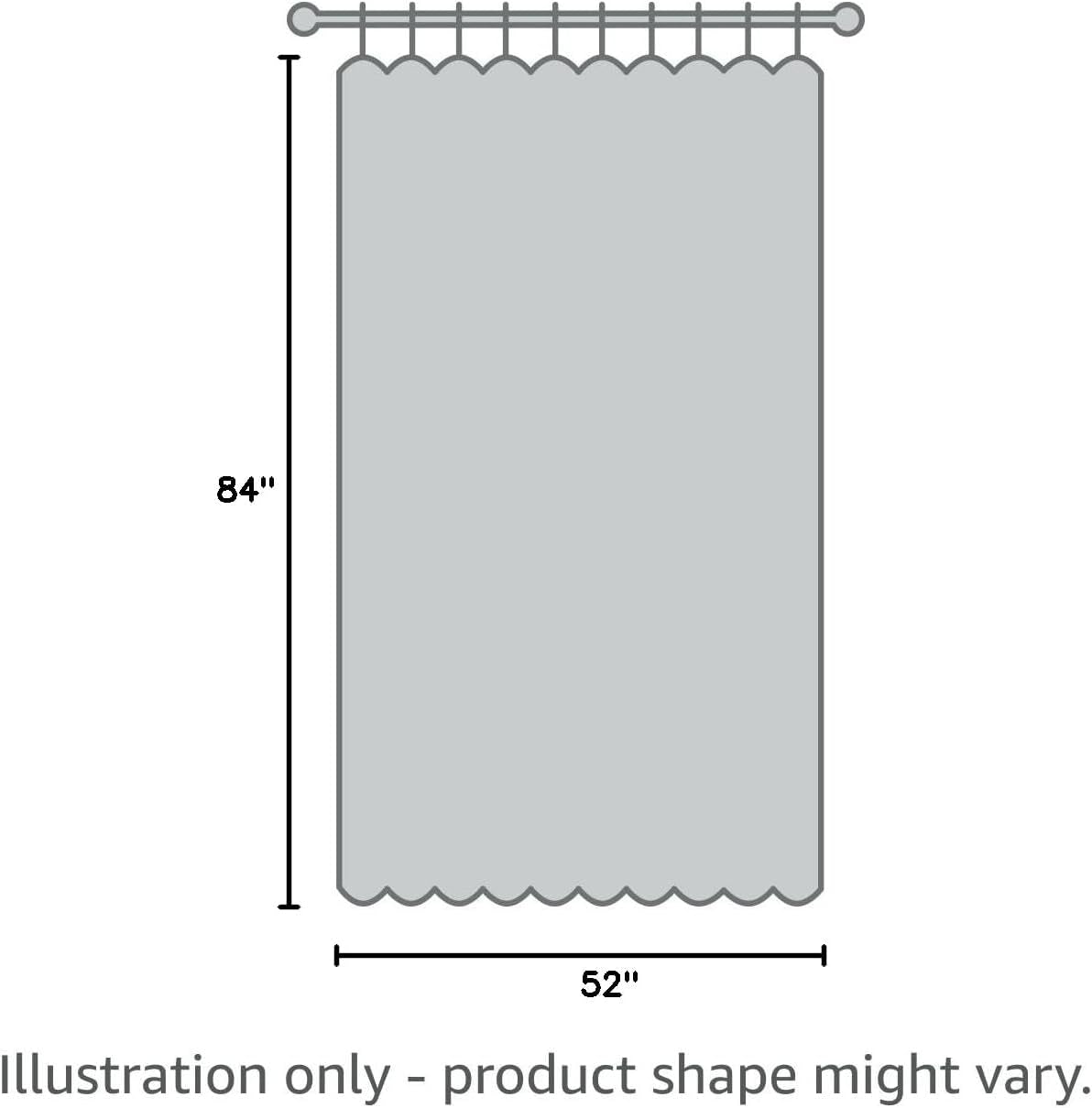 Luxury Light Grey Sheer Curtains for Living Room and Bedroom, Grommet Backdrop Panels, 52 x 84 Inches, Set of 2