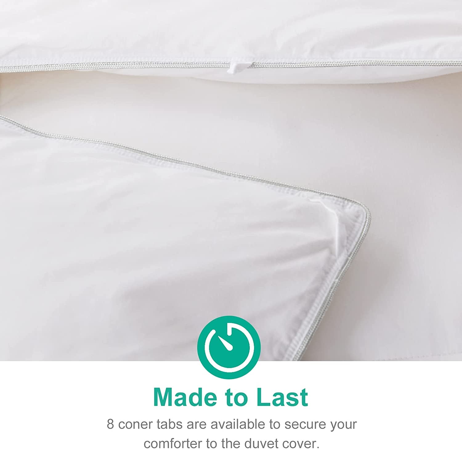 California King Size Heavyweight Down Feather Comforter - Ultra-Soft Luxury High Fill-Power Winter Duvet Insert for Cold Weather (104x96, White)